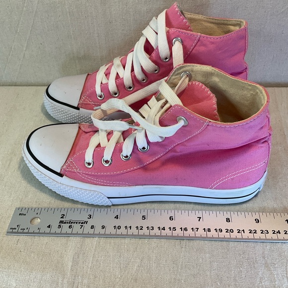 COPY AIRWALK - Pink and White High-Top Sneakers with Canvas Upper, kid 3.5 A++ - Picture 5 of 7